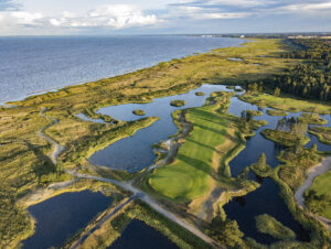 Pärnu Bay Golf Links hole 15 areal photo